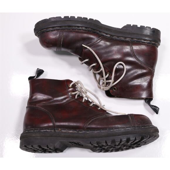 Gripfast Made in England Burgundy Boots Steel Toe Mens Eu 45 - US 12 - Picture 8 of 11